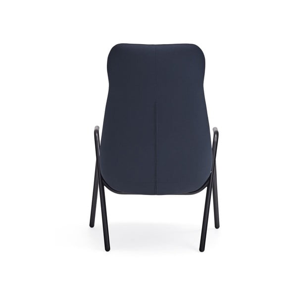 Ciemnoniebieski fotel Teulat Dins, wys. 114 cm-image-4