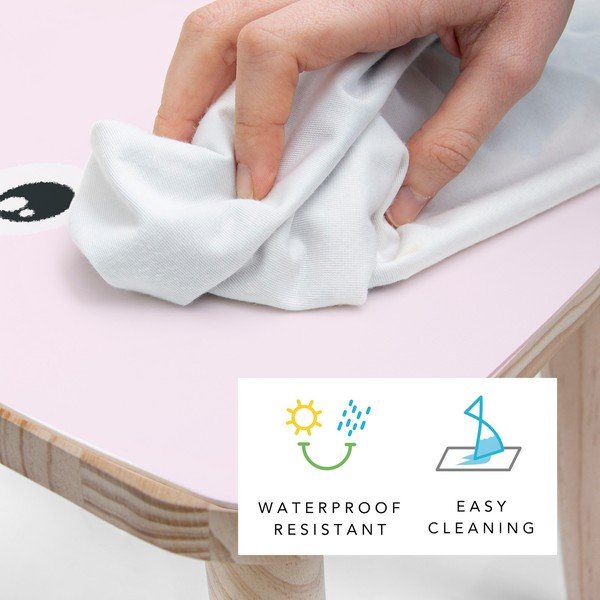 Dziecięce krzesło z litej sosny Little Nice Things Rose Bunny-image-2