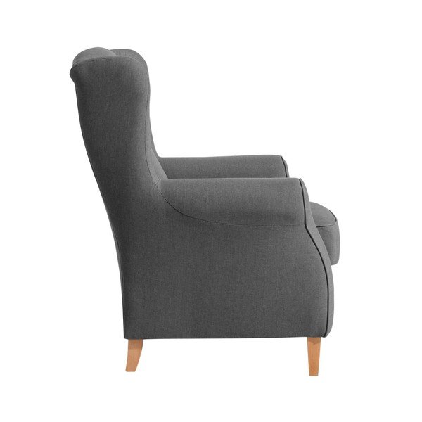 Antracytowy fotel uszak Max Winzer Lorris Anthracite-image-1