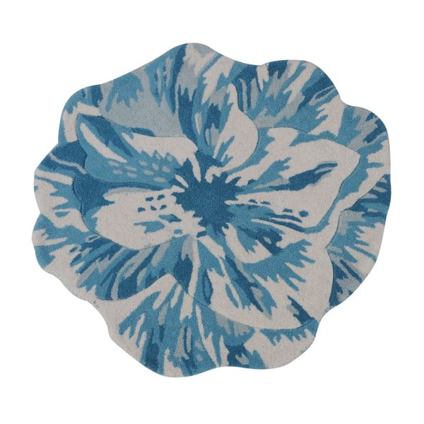 Wełniany dywan Juniper Blue, 90 cm