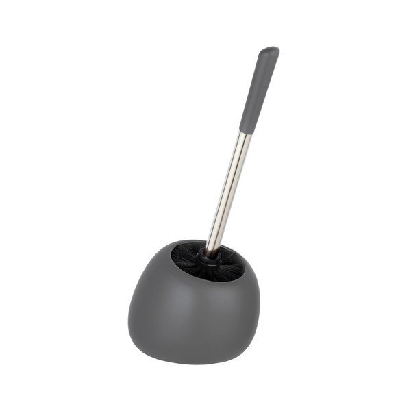 Szara szczotka do WC w ceramicznym pojemniku Wenko Polaris