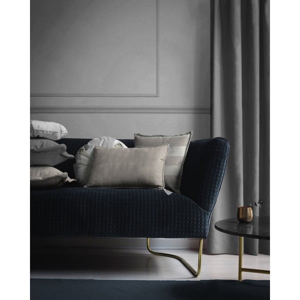 Szara aksamitna poduszka Velvet Atelier Borlas, 50x35 cm-image-1