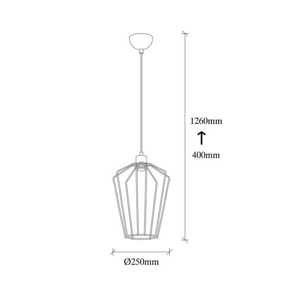 Czarna metalowa lampa wisząca Opviq lights Desponia-image-3