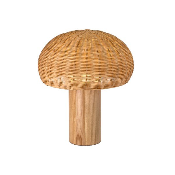 Lampa stołowa LED z rattanowym kloszem (wysokość 32 cm) – Villa Collection-image-1