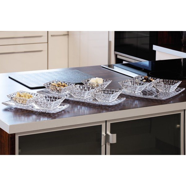 Komplet 2 salaterek z półmiskiem ze szkła kryształowego Nachtmann Bossa Nova-image-1