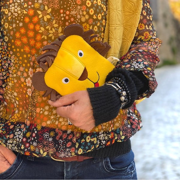 Żółty polarowy termofor 200 ml Eco Junior Comfort – Hugo Frosch-image-1