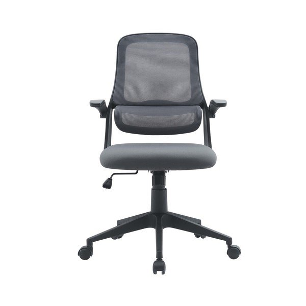 Szare tapicerowane krzesło biurowe Gilmore – Yes Everyday-image-1