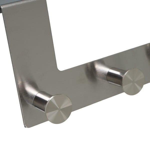 Metalowy wieszak na drzwi w kolorze matowego srebra 35 cm – Casa Selección-image-3