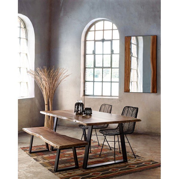 Drewniana ławka w naturalnym kolorze Artur – Bizzotto-image-1