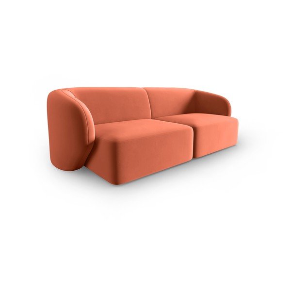Różowa aksamitna sofa 188 cm Paolo – Milo Casa-image-2