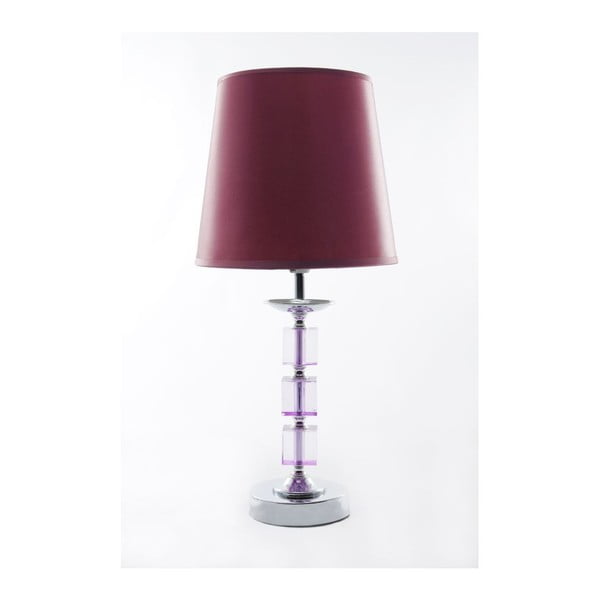 Lampa stołowa Crystal Pink, 40 cm