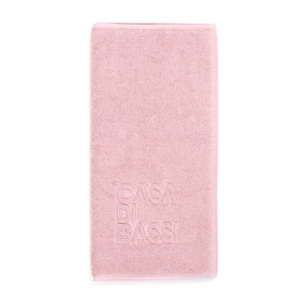 Różowy dywanik łazienkowy z bawełny Casa Di Bassi, 50x70 cm