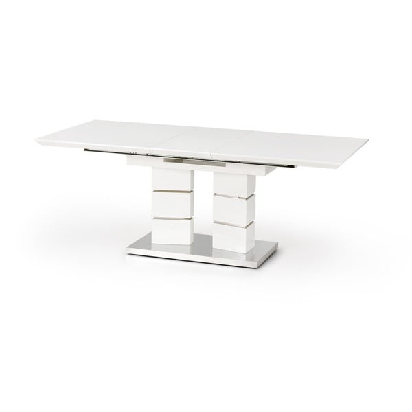 Biały stół rozkładany do jadalni Halmar Lord, dł. 160-200 cm