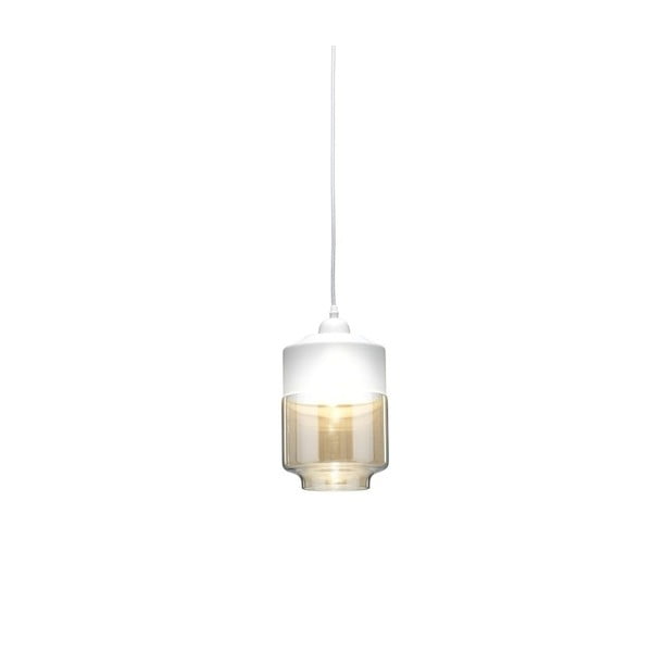 Biała lampa wisząca Design Twist Caracol Duo