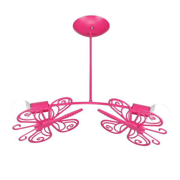 Różowa lampa wisząca Light Prestige Butterfly