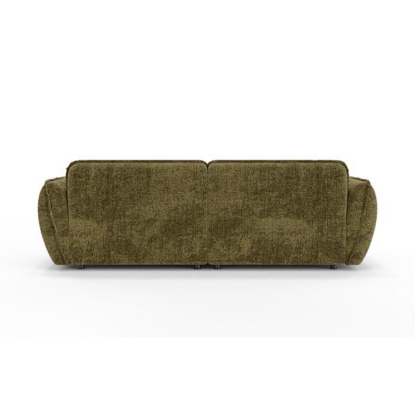 Zielona sofa z tkaniny szenilowej z szezlongiem 252 cm Nelia Big – Ropez-image-4