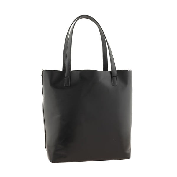 Skórzana torebka Italian Simplicity, czarna
