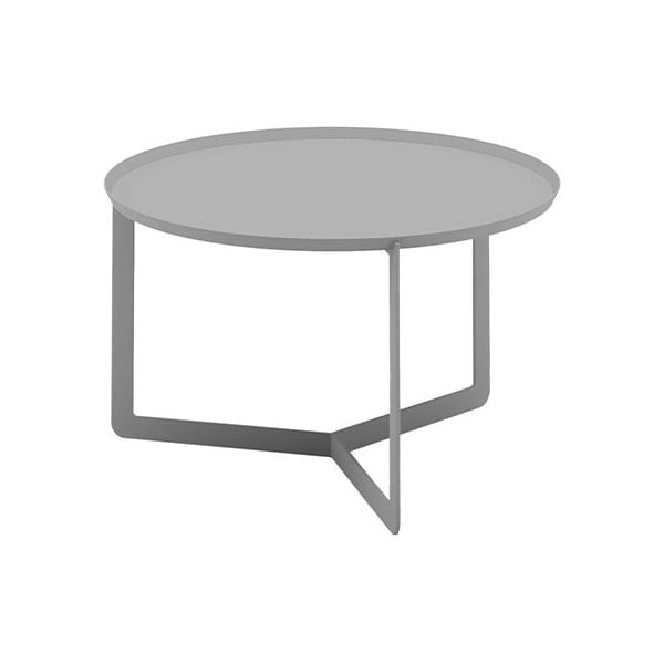 Jasnoszary stolik MEME Design Round, Ø 60 cm