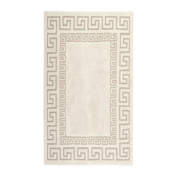 Kremowy dywan bawełniany Orient 80x150 cm, kremowy