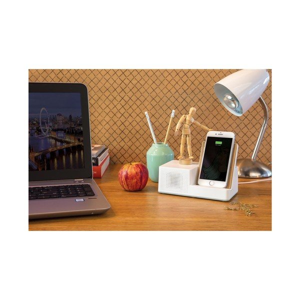 Biała ładowarka bezprzewodowa z głośników XD Exclusive Ontario-image-1