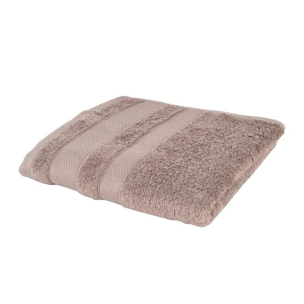 Brązowy ręcznik Jolie, 50x90 cm