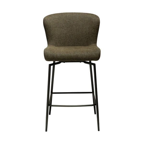 Tapicerowany hoker w kolorze khaki (wysokość siedziska 67,5 cm) Glam – DAN-FORM Denmark-image-4