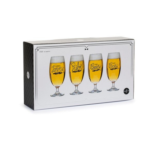 Zestaw 4 szklanek do piwa Sagaform Club Beer, 420 ml-image-2