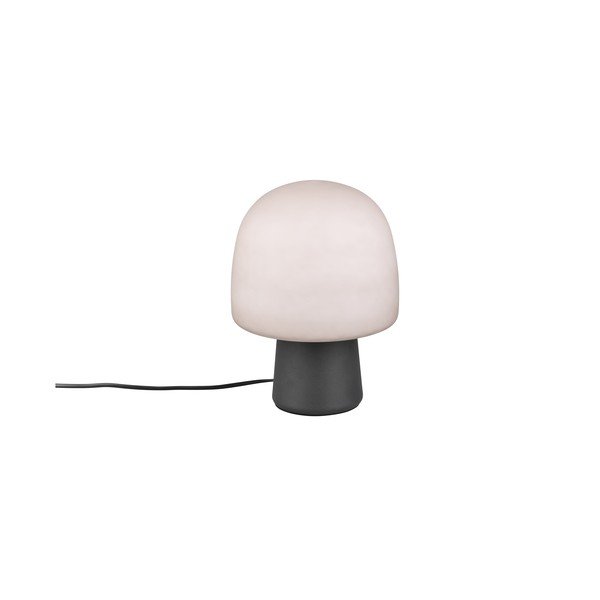 Czarno-biała lampa stołowa ze szklanym kloszem (wysokość 27 cm) Steen – Trio-image-3