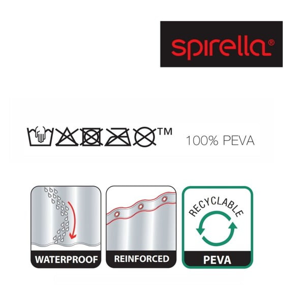 Zasłona prysznicowa 180x200 cm Zebi – Spirella-image-2