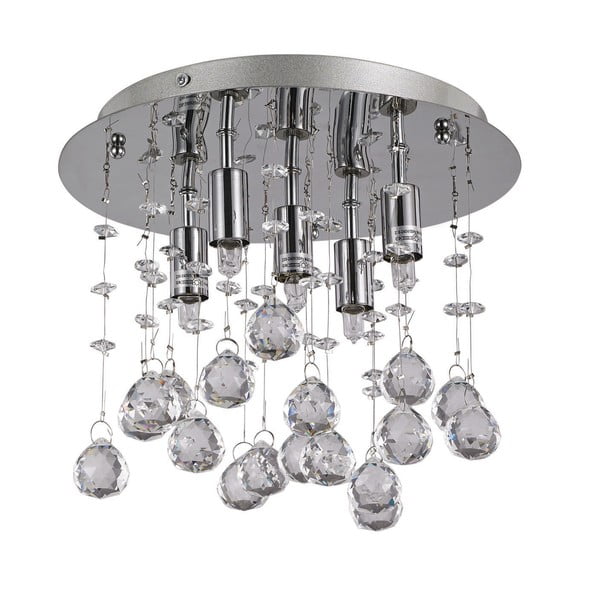 Lampa sufitowa Evergreen LightsDrops Chrome, ⌀ 26 cm