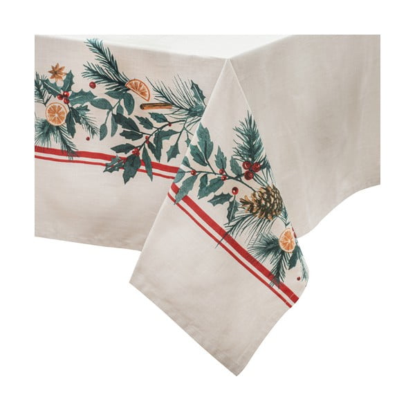 Bawełniany obrus ze świątecznym motywem 150x300 cm Evergreen – Ladelle
