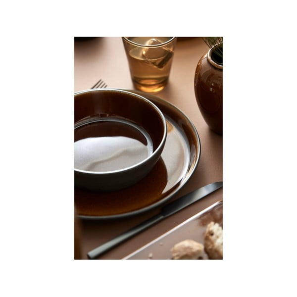 Czarny/w bursztynowym kolorze kamionkowy talerz ø 27 cm Gastro Black/Amber – Bitz-image-3