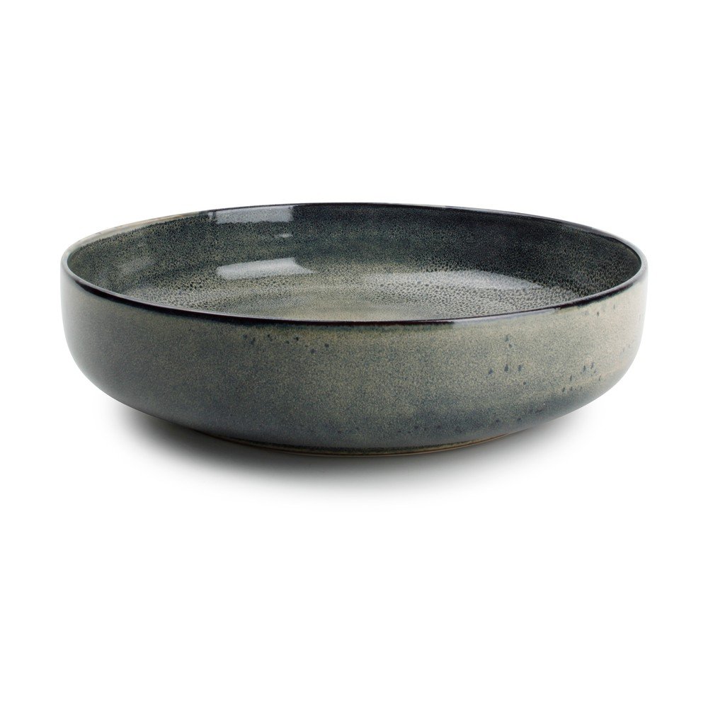 Zielony/szary kamionkowy talerz do serwowania ø 28 cm Meridian – Salt&Pepper