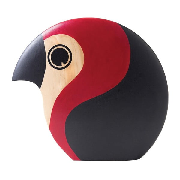 Dekoracja w kształcie ptaka z czerwonymi elementami Architectmade Discus