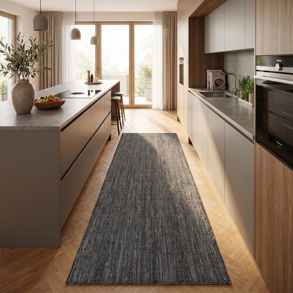 Czarny chodnik odpowiedni na zewnątrz 80x250 cm Mira 1450 – Ayyildiz Carpets-image-1