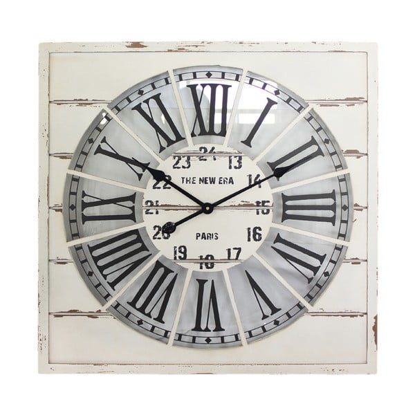 Zegar naścienny White Vintage, 68x68 cm