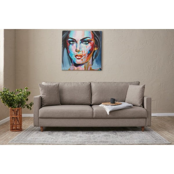 Jasnobrązowa sofa 210 cm Eva – Balcab Home-image-1