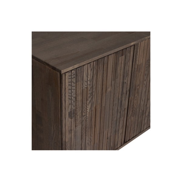 Brązowa komoda w dekorze jesionu 200x85x44 cm Gravure – WOOOD-image-4