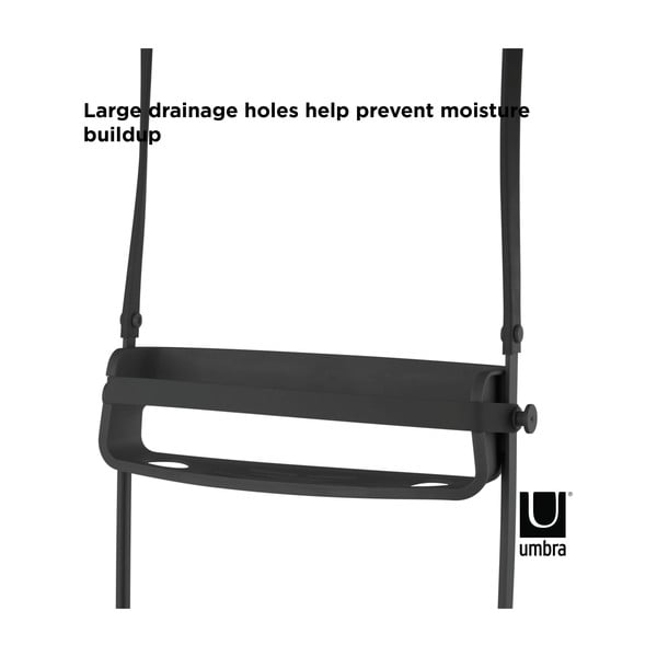Czarna wisząca plastikowa półka łazienkowa Flex – Umbra-image-4