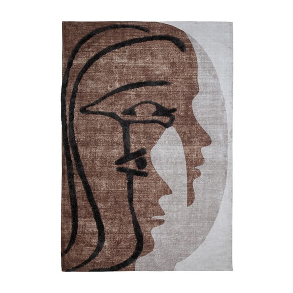Brązowy dywan wełniany 170x240 cm Roden – WOOOD