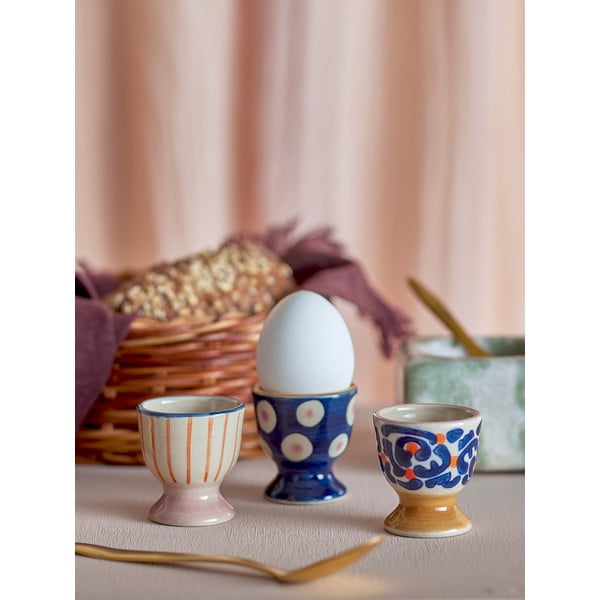Kamionkowe kieliszki na jajka zestaw 3 szt. Eviaya – Bloomingville-image-1