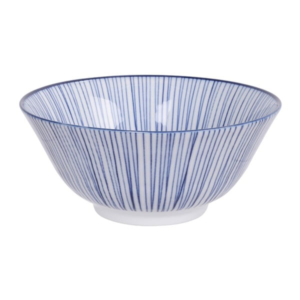 Niebieska miska porcelanowa Tokyo Design Studio Tayo Lines, ø 15,2 cm