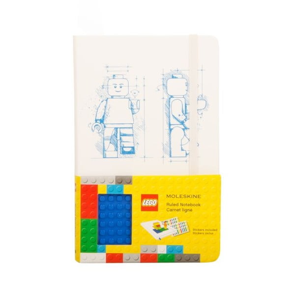 Notes w linie Moleskine Lego White