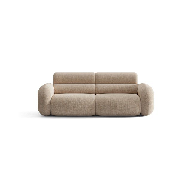 Beżowa sofa z tkaniny szenilowej 220 cm Neo – Micadoni 