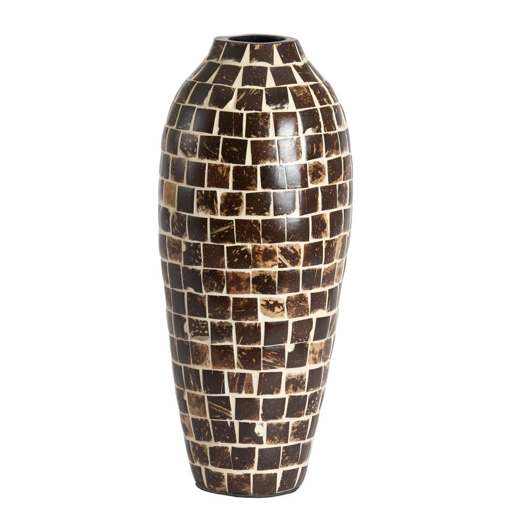 Brązowy bambusowy wazon (wysokość 40 cm) Tudela – Light & Living