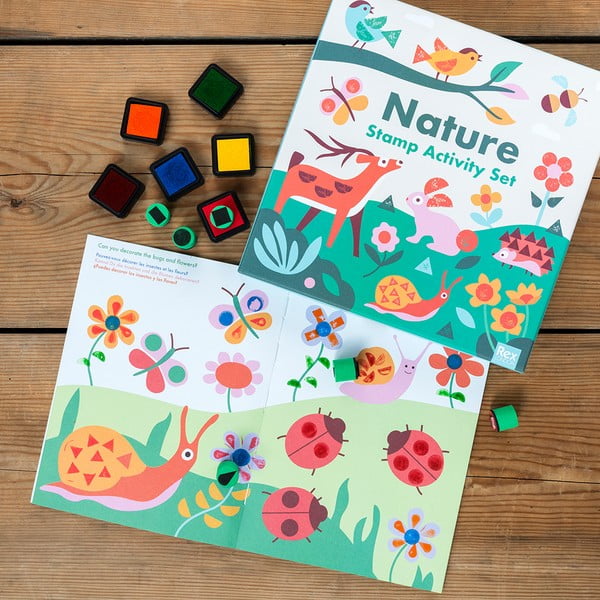 Zestaw kreatywny Stamp Activity Set Nature – Rex London-image-1