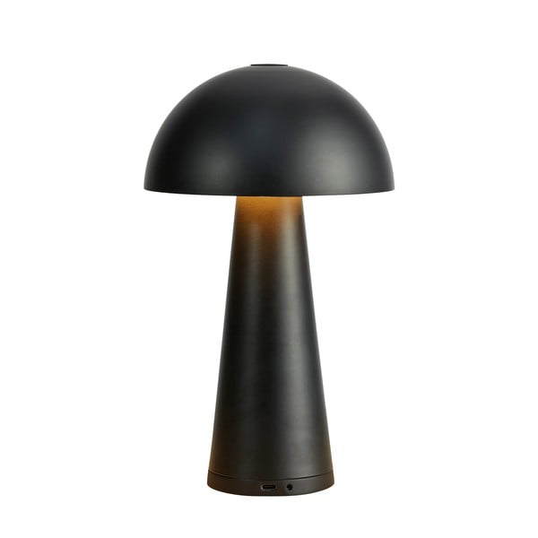 Czarna lampa stołowa LED (wys. 26,5 cm) Fungi – Markslöjd
