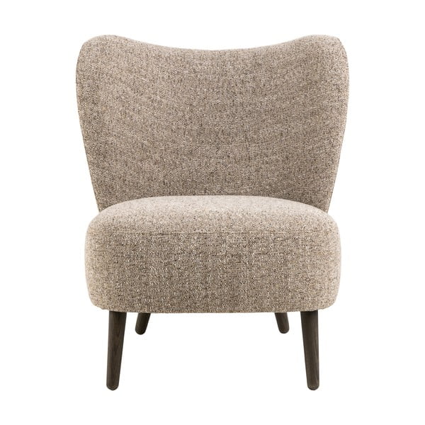 Beżowy fotel z materiału bouclé Elmont – Actona-image-1