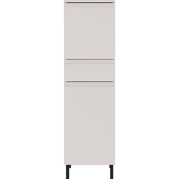 Kremowa wysoka/wąska szafka łazienkowa 34x120 cm Salinas – Germania