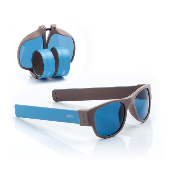 Niebieskie zwijane okulary przeciwsłoneczne InnovaGoods Sunfold AC3